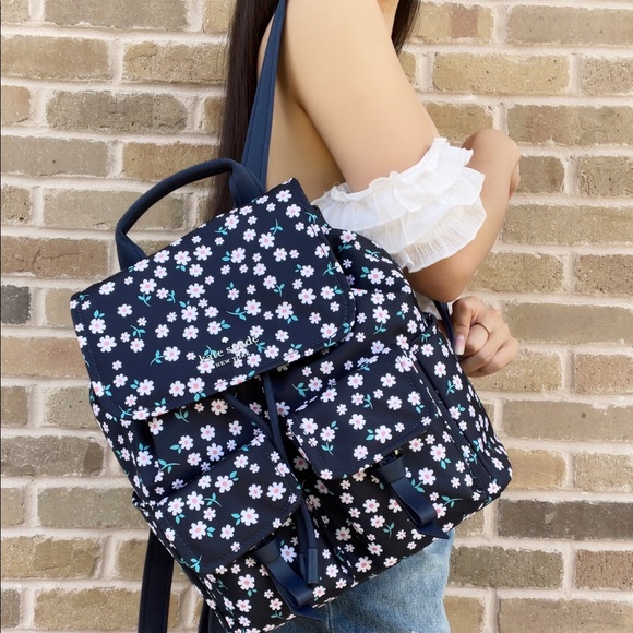 Kate Spade Floral Backpack - Picture 2 of 6